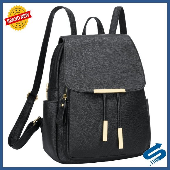 Leather Backpack Purse for Women, Travel Daypack with Multiple Pockets main image 5